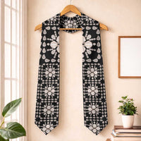 Aloha Hawaii Shell Quilt Graduation Stole Seamless Style LT14 One Size Black - Polynesian Pride
