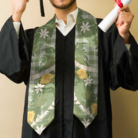 Aloha Puakenikeni Anthurium Pikake Lei Graduation Stole Green Hawaiian Palaka Pattern