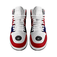 American Samoa High Sneakers AJ1 Coat Of Arms Flag Inspired