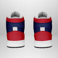 American Samoa High Sneakers AJ1 Coat Of Arms Flag Inspired