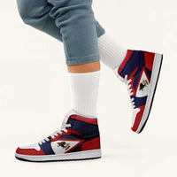 American Samoa High Sneakers AJ1 Coat Of Arms Flag Inspired