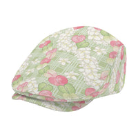 Anthurium Plumeria Lei Pastel Jeff Hat Green Hawaiian Splendid Palaka LT01 - Polynesian Pride