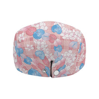 Anthurium Plumeria Lei Pastel Jeff Hat Pink Hawaiian Splendid Palaka LT01 - Polynesian Pride