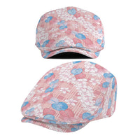 Anthurium Plumeria Lei Pastel Jeff Hat Pink Hawaiian Splendid Palaka LT01 - Polynesian Pride