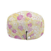 Anthurium Plumeria Lei Pastel Jeff Hat Yellow Hawaiian Splendid Palaka LT01 - Polynesian Pride