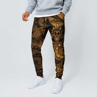 Aotearoa Maori Hei Tiki Jogger Pants Koura Kowhaiwhai Puhoro Motif LT9 - Polynesian Pride