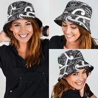 Aotearoa Maori Kowhaiwhai Bucket Hat Kiwikiwi Puhoro and Patiki LT9 - Polynesian Pride