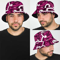 Aotearoa Maori Kowhaiwhai Bucket Hat Mawhero Puhoro and Patiki LT9 - Polynesian Pride