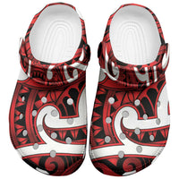 Aotearoa Maori Kowhaiwhai Clogs Shoes Whero Puhoro and Patiki