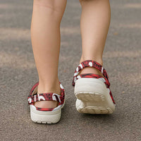 Aotearoa Maori Kowhaiwhai Clogs Shoes Whero Puhoro and Patiki