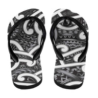 Aotearoa Maori Kowhaiwhai Flip Flops Kiwikiwi Puhoro and Patiki LT9 - Polynesian Pride