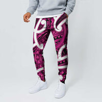 Aotearoa Maori Kowhaiwhai Jogger Pants Mawhero Puhoro and Patiki LT9 - Polynesian Pride