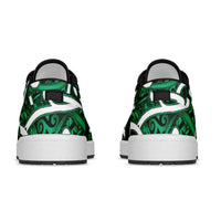 Aotearoa Maori Kowhaiwhai Low Sneakers Kakariki Puhoro and Patiki LT9 - Polynesian Pride