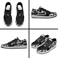 Aotearoa Maori Kowhaiwhai Low Sneakers Kiwikiwi Puhoro and Patiki LT9 - Polynesian Pride