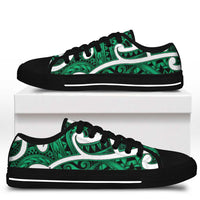 Aotearoa Maori Kowhaiwhai Low Top Shoes Kakariki Puhoro and Patiki LT9 - Polynesian Pride