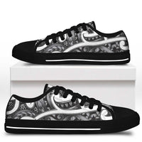 Aotearoa Maori Kowhaiwhai Low Top Shoes Kiwikiwi Puhoro and Patiki LT9 - Polynesian Pride