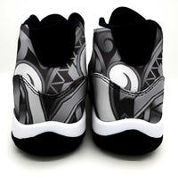 Aotearoa Maori Kowhaiwhai Sneakers J11 Kiwikiwi Puhoro and Patiki LT9 - Polynesian Pride
