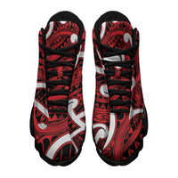 Aotearoa Maori Kowhaiwhai Sneakers J13 Whero Puhoro and Patiki LT9 - Polynesian Pride