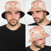 Apricot Mermaid Puakenikeni Maile Lei Bucket Hat LT01 - Polynesian Pride
