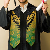 Australia New Zealand Rugby Graduation Stole Gradient Aboriginal Wallabies and Maori Black Fern LT9 - Polynesian Pride