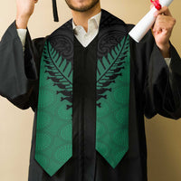 Australia New Zealand Rugby Graduation Stole Green Aboriginal Wallabies and Maori Black Fern LT9 - Polynesian Pride