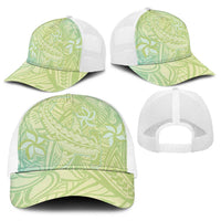 Baby Green Gradient Polynesia Baseball Net Cap Hawaiian Tribal Hammerhead Shark Tattoo LT14 - Polynesian Pride