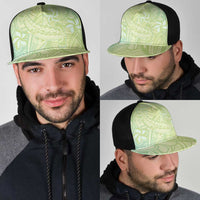 Baby Green Gradient Polynesia Mesh Trucker Cap Hawaiian Tribal Hammerhead Shark Tattoo LT14 - Polynesian Pride