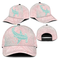 Baby Pink Gradient Polynesia Classic Cap Hawaiian Tribal Hammerhead Shark Tattoo LT14 - Polynesian Pride