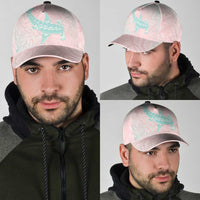 Baby Pink Gradient Polynesia Classic Cap Hawaiian Tribal Hammerhead Shark Tattoo LT14 - Polynesian Pride