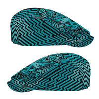 Basketball New Zealand Jeff Hat Teal Maori Ta Moko Indigenous - Polynesian Pride