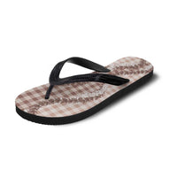 Beige Hawaii Palaka Flip Flops Hawaiian Honohono Lei LT05 - Polynesian Pride