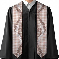 Beige Hawaii Palaka Graduation Stole Hawaiian Honohono Lei LT05 - Polynesian Pride