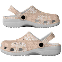 Beige Palaka Quilt Hawaii Clogs Shoes Traditional Hawaii-plaid Pattern LT14 - Polynesian Pride