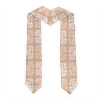 Beige Palaka Quilt Hawaii Graduation Stole Traditional Hawaii-plaid Pattern - Polynesian Pride