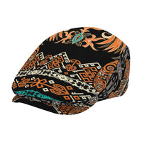 Black Batik Papua-inspired Pattern Jeff Hat - Polynesian Pride