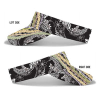 Black Palaka Hawaii Leis Sun Visor Cap Hawaiian-plaid Elegant Tropical Vibes LT14 - Polynesian Pride