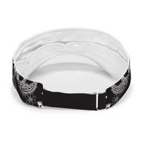 Black Palaka Hawaii Leis Sun Visor Cap Hawaiian-plaid Elegant Tropical Vibes LT14 - Polynesian Pride