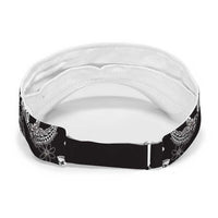 Black Palaka Hawaii Leis Sun Visor Cap Hawaiian-plaid Elegant Tropical Vibes LT14 - Polynesian Pride