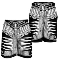Black Samoa Pea Tattoo Inspired Shorts for Men LT05 - Polynesian Pride