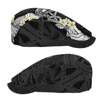Black Samoa Tattoo Jeff Hat Plumeria Samoan Ocean Tatau Pattern - Polynesian Pride