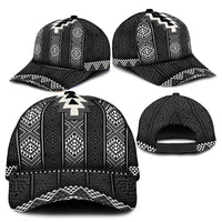 Black Taniko Aotearoa Classic Cap Niho Taniwha Mix Poutama LT14