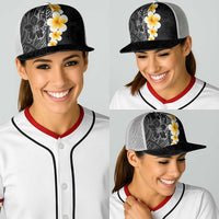 Black Tropical Plumeria With Galaxy Polynesian Art Baseball Net Cap LT14 - Polynesian Pride
