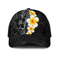 Black Tropical Plumeria With Galaxy Polynesian Art Mesh Trucker Cap LT14 One Size Black Black - Polynesian Pride