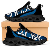 Blue Maori Koru New Zealand Clunky Sneakers LT14 Blue - Polynesian Pride