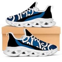 Blue Maori Koru New Zealand Clunky Sneakers LT14 Blue - Polynesian Pride