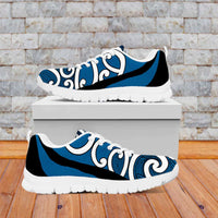 Blue Maori Koru New Zealand Sneakers LT14 Blue - Polynesian Pride
