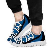 Blue Maori Koru New Zealand Sneakers LT14 - Polynesian Pride