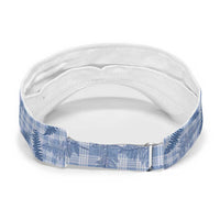 Blue Palaka Hawaii Palapalai Sun Visor Cap Hawaiian Fern LT14 - Polynesian Pride