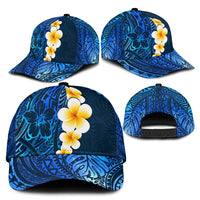 Blue Polynesia Classic Cap Plumeria Tropical Leaves With Galaxy Polynesian Art LT14 - Polynesian Pride