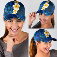 Blue Polynesia Classic Cap Plumeria Tropical Leaves With Galaxy Polynesian Art LT14 - Polynesian Pride